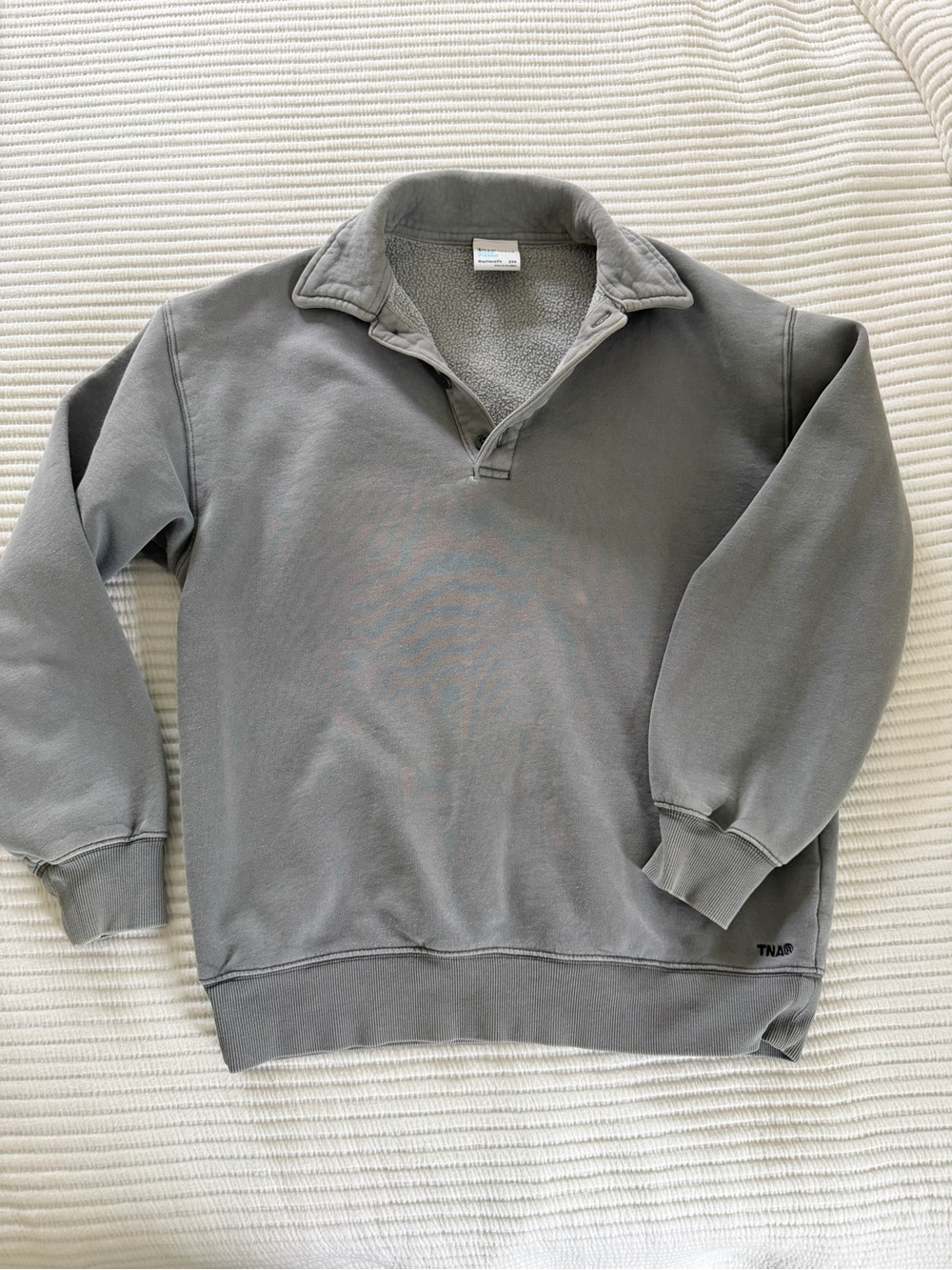 Aritzia Sweatfleece Boyfriend Polo Sweatshirt